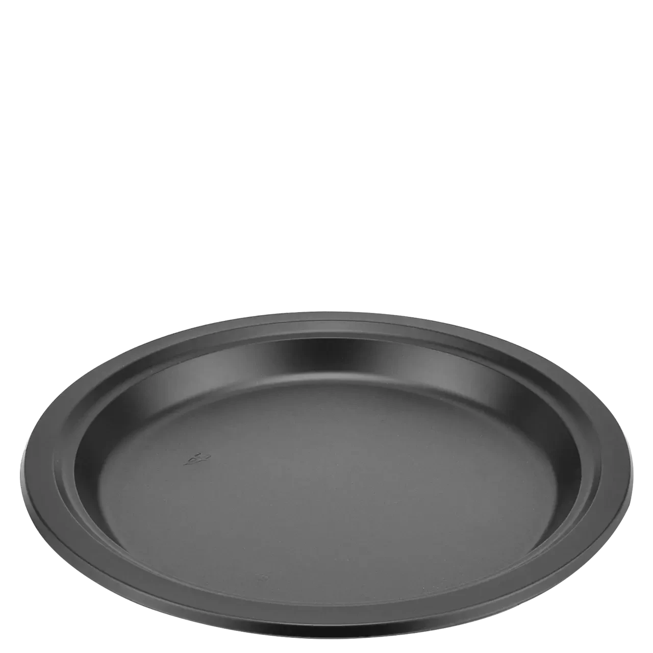 Тарілка пластикова «Преміум» "B" плоска Ø 22 см чорна
