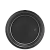 Тарілка пластикова десертна «Преміум» "B" плоска Ø 17,6 см чорна - 2
