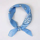 Бандана класична (блакитна) від 10 штук, фото 2