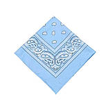 Бандана класична (блакитна) від 10 штук, фото 4