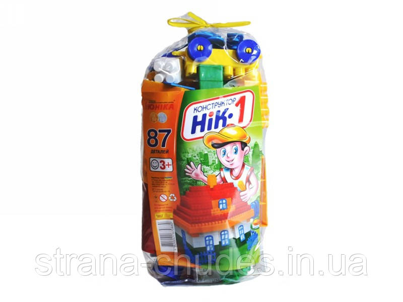 Конструктор НІК-1 87 деталей Юніка