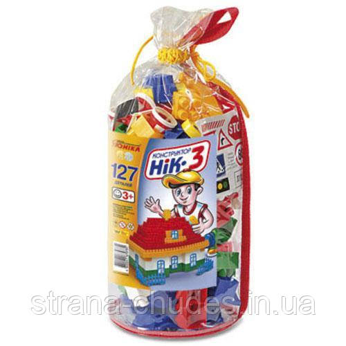 Конструктор дитячий "НІК-3" 127 деталей шитий кульок Юніка