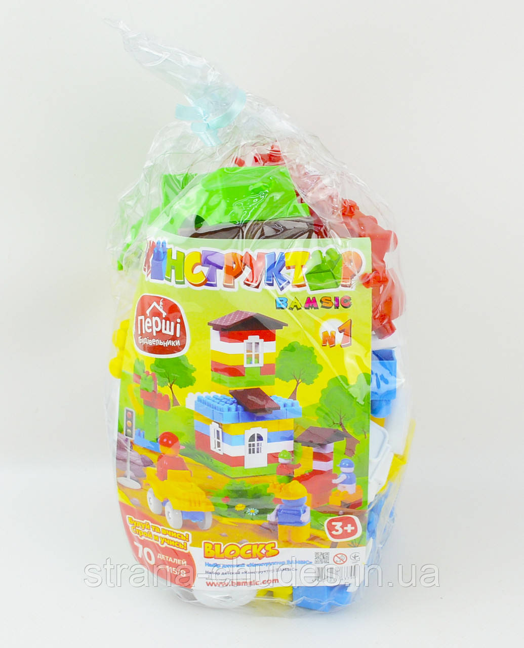 Конструктор BAMSIC No1 70 деталей тубус, Бамсик