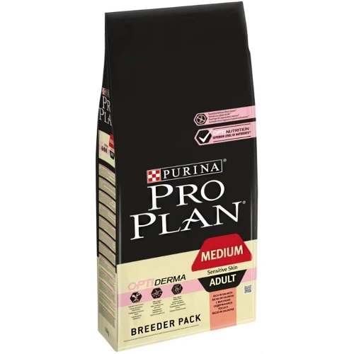 Purina Pro Plan Medium Sensitive Skin (Пурина Про План Медіум Сенситив Лосось) корм для собак у разі алергії