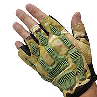 Тактические безпалые перчатки мультикам