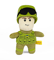 Іграшка мяка "Солдат ЗСУ без бороди", Мягкая игрушка "Солдат" ТМ "Золушка", фото 3