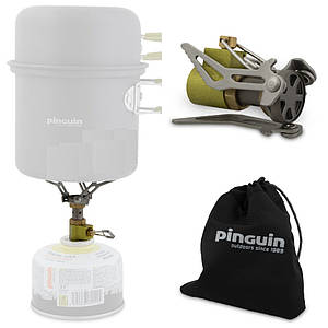 Портативний титановий газовий пальник Pinguin Atom Titan