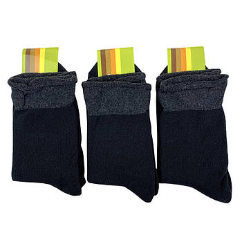 Чоловічі махрові шкарпетки без резинки Krokus 39-42