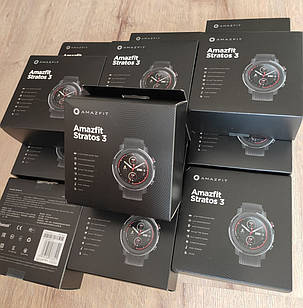 Смарт-годинник Xiaomi Amazfit Stratos 3 Black (A1929) GLOBAL, фото 2