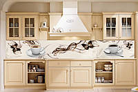 Кухонный фартук скинали (наклейка, ПВХ пластик, металопластик)