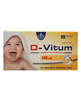 D-Vitum Витамин D для детей 400 j.m., 90 шт