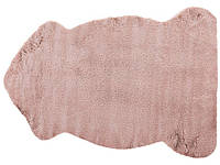 Ковер искусственный мех розового кролика UNDARA