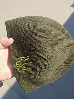 Тактическая зимняя шапка на флисе с гербом, Военная армейская шапка олива на холодную погоду ВСУ NATO1488