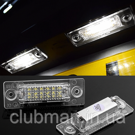 LED підсвітка номера для VW (Фольксваген) Golf 5+ Passat B6 variant Jetta 5 Transporter T5 Caddy 3 Touran, фото 1