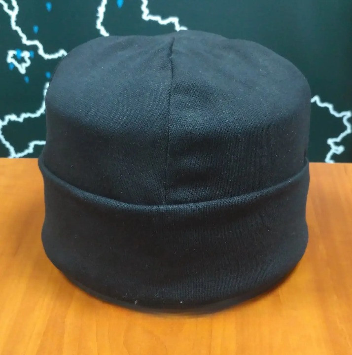 Шапка трикотажна з відворотом Чорна,Шапка осіння армійська шапка , військова осіння шапка шапка
