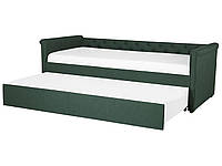 М'яке висувне ліжко 90 х 200 см зелений LIBOURNE