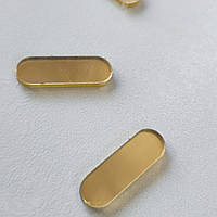 Ділення для годинника акрил дзеркальний золото, вид на вибір: 10х30 мм, 12 шт