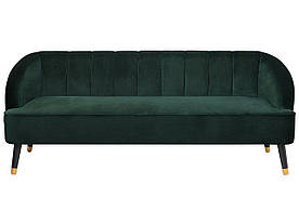 3-місний оксамитовий диван зелений ALSVAG