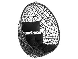 Чорне підвісне крісло з поліротангу ALATRI