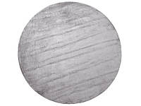 Круглый коврик из вискозы? 140 см светло-серый GESI II