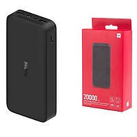 Павербанк внешний аккумулятор Xiaomi Redmi Power Bank 20000 mAh Black павер банк Сяоми