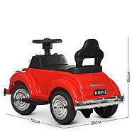 Дитячий електромобіль каталка-толокар Mercedes (мотор 25W, MP3, USB) Bambi M 4801-3 Червоний, фото 5