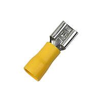 Наконечник кабельний ізольований ENERGIO FDD5.5-250-8 МАМА (4-6 мм2) (100шт) жовтий