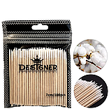 Дерев'яні бавовняні палочки-микростики 100 шт./уп., 7 см. Дизайнер Професіонал, фото 2