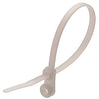 Кабельна стяжка з кільцем ENERGIO 4.3x220 біла (100шт) (NCTR-43-220W)