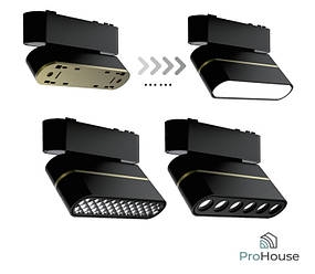 Магнитный трековый светильник ProHouse Slim Flex-6W