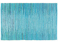 Хлопковый ковер 140 x 200 см Синий МЕРСИН