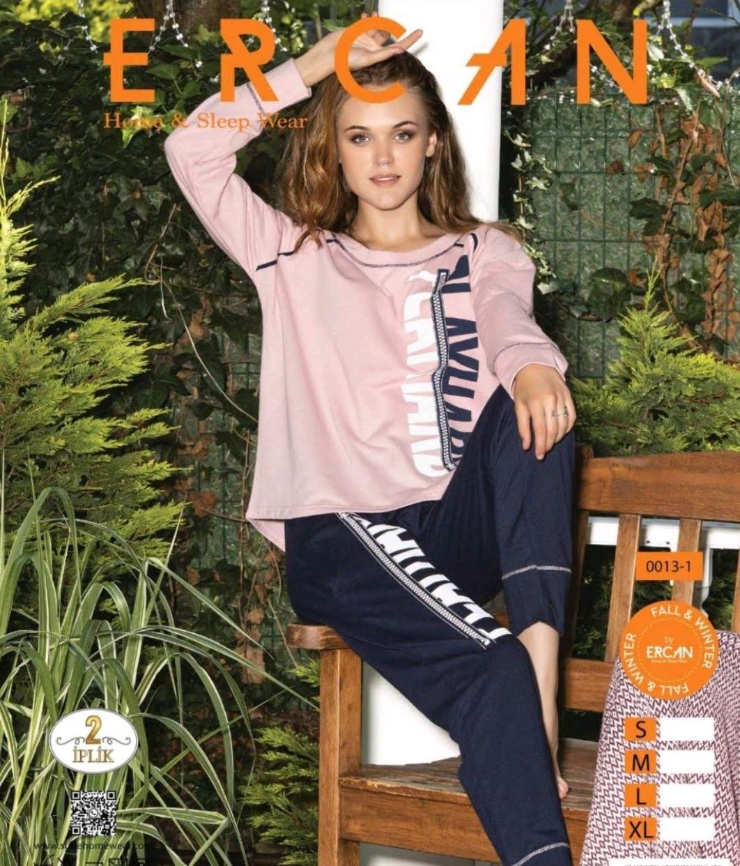 Молодіжна зимова піжама на байці «Ercan» (S-XL), фото 1