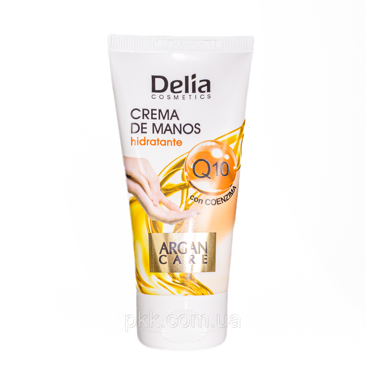 Крем для рук Delia Cosmetics Hand Cream Argan Care Q10 зволожуючий з олією аргани 50 мл