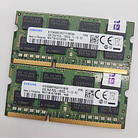 Пара оперативної пам'яті Samsung SODIMM DDR3L 16Gb (8Gb+8Gb) 1600MHz 12800s 2R8 CL11 (M471B1G73EB0-YK0) Б/В