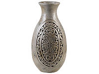 Декоративная ваза из серой глины MEGARA