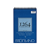 Альбом на спирали для акварели 1264 А4 300г/м2 30л. СР 25% хлопка Fabriano 19100649