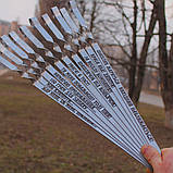 Набір шампурів з металевими ручками і різним гравіюванням, фото 5