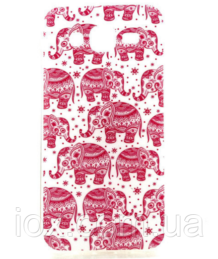 Силіконовий чохол "Рожеві слони" для Samsung Galaxy J5