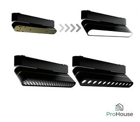 Магнитный трековый светильник ProHouse Slim Flex-12W