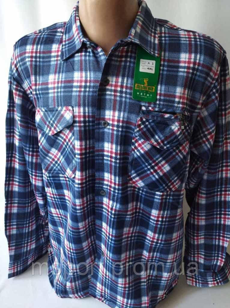 Чоловічі утеплені сорочки на ґудзиках., фото 1