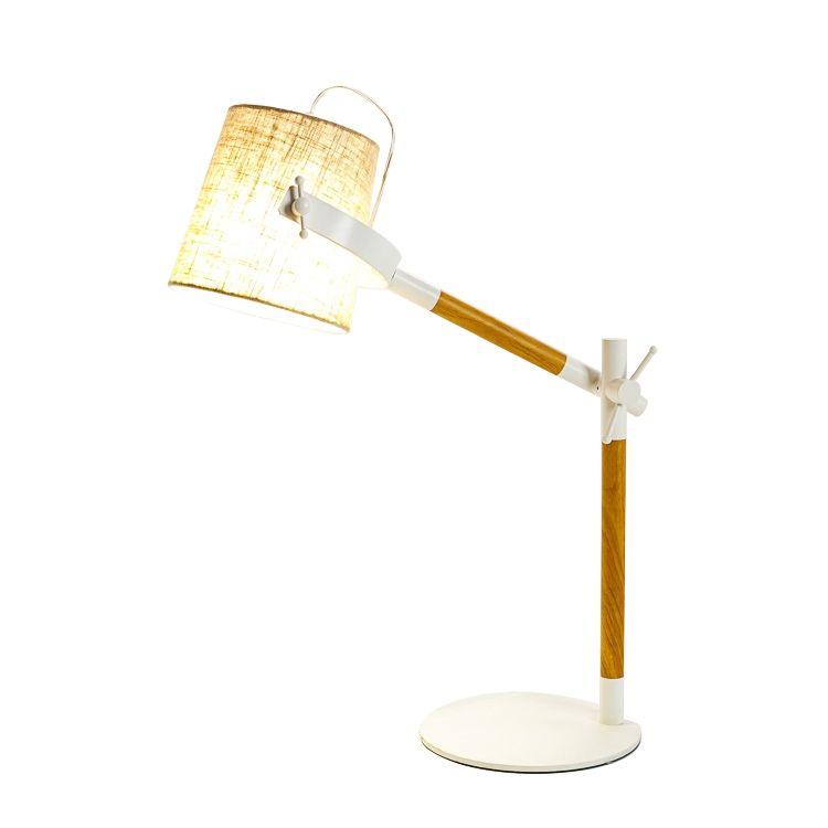 Настільна лампа з білим абажуром і регулюваною ніжкою 17x85 см. BST 0301232