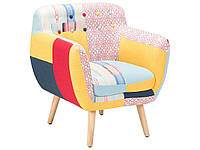 MELBY разноцветное лоскутное кресло
