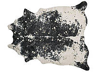 Ковер из экокожи 150 х 200 см черно-белый BOGONG