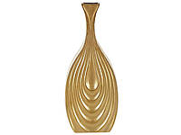 Ваза керамическая декоративная 39 см золотистая THAPSUS