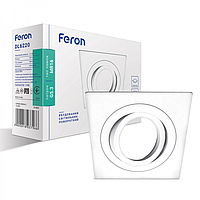 Встраиваемый точечный поворотный светильник Feron DL6220 белый настенный потолочный