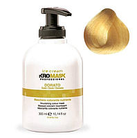 Тонирующая маска для волос золотистый блонд Inebrya Kromask Golden Blond - Dorato, 300 мл