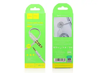 Кабель AUX jack 3,5мм прямий-прямий Hoco 2,0м (уп. 37шт) UPA16 370шт 8151