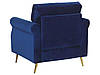 Оксамитове темно-синє крісло VIETAS, фото 4