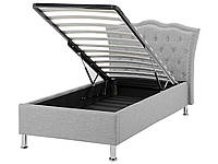 Мягкая кровать с ящиком 90 х 200 см Серый МЕТЗ