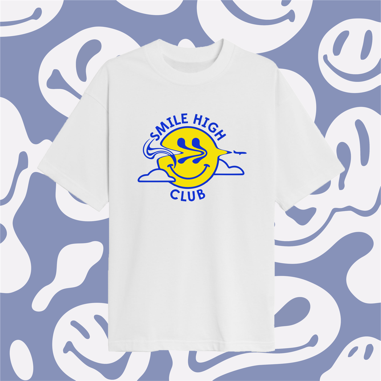 Футболка Smile high club Біла Розмір